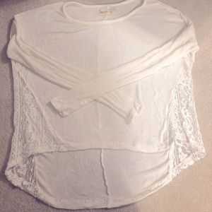Hollister long sleeve Light weight sweater white small